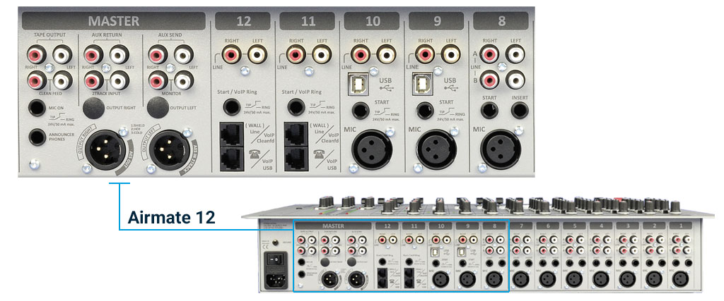 Airmate 12 USB Trasera